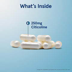 Bote abierto de Jarrow con cápsulas CDP-Choline visible, conveniencia de 60 unidades