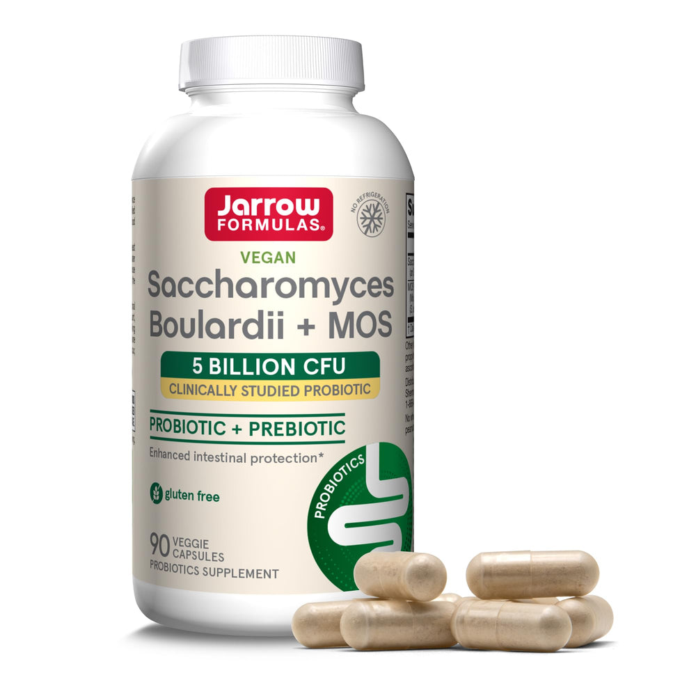 Jarrow Formulas frente del empaque mostrando beneficios y cantidad