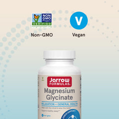 Jarrow Formulas polvo de magnesio cercano que ilustra la pureza del ingrediente