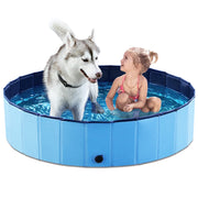 Jasonwell front view folded pool shows compact storage benefit
