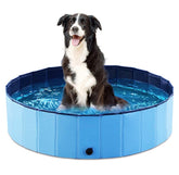 Jasonwell vista frontal de la piscina plegable mostrando diseño portátil y capacidad
