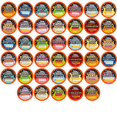Java Factory front packaging showing the 40-count variety pack with clear branding and assortment