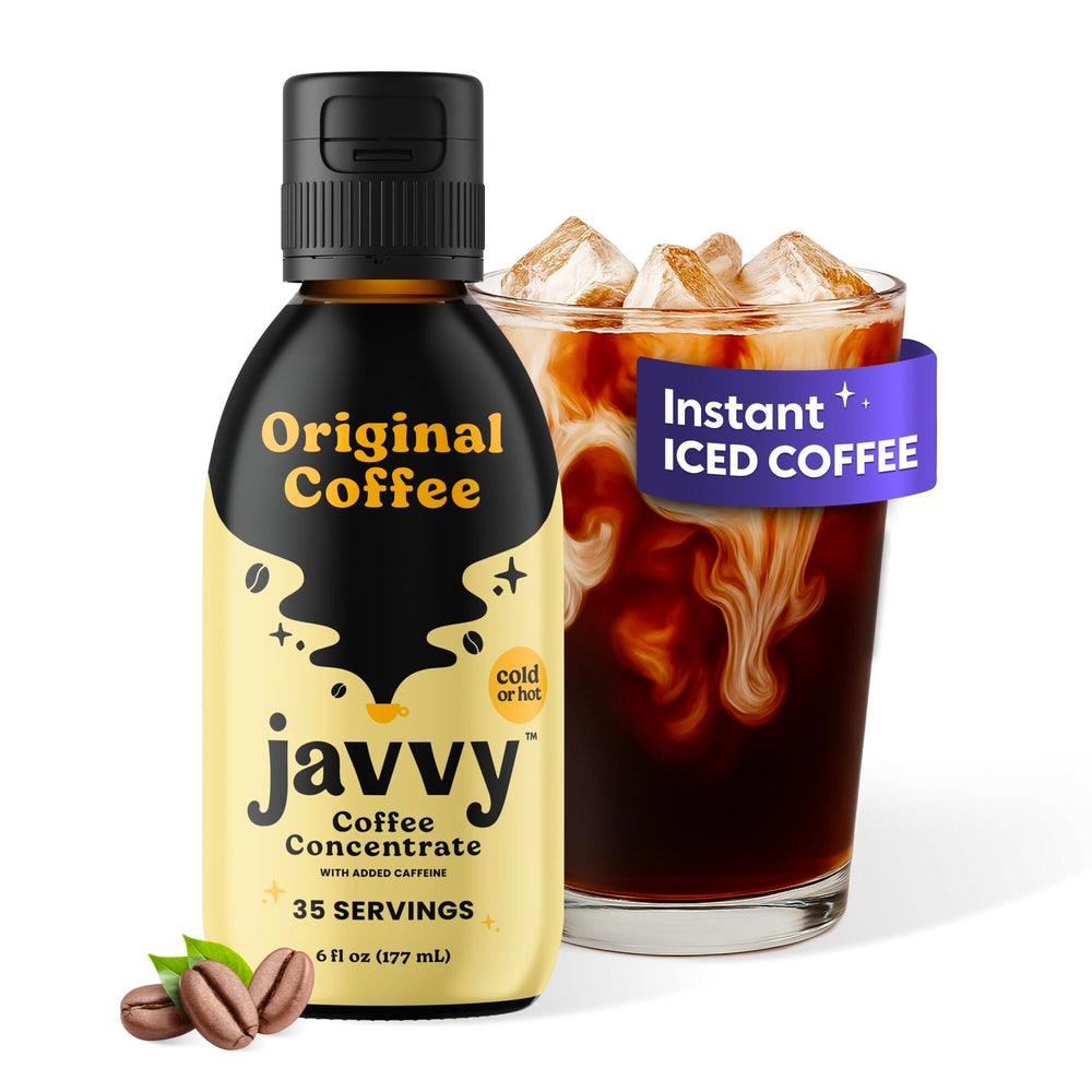 Javvy front packaging showing bottle and branding, clear product benefits