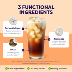 Javvy poured into hot coffee creating creamy, silky texture