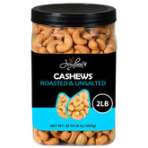 Jaybee's envase frontal de 32 oz mostrando anacardos enteros y etiqueta clara