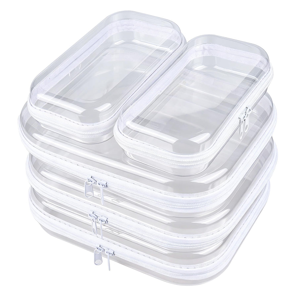 jayuwe vista frontal del pack apilable y transparente con beneficio de organización