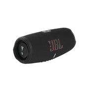 JBL Charge 5 front view showing speaker grille and brand, delivering powerful sound