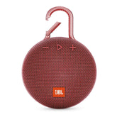 JBL Clip 3 vista frontal mostrando diseño compacto y sonido potente