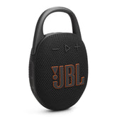 JBL Clip 5 front profile showing speaker grille and compact benefit
