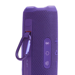 JBL Flip 7 side view with PushLock clip and ports for convenient carrying