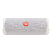 JBL Flip 5 front view showing grille and logo, clear sound in compact form