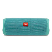 JBL Flip 5 teal front view showing speaker grille and bold design that delivers powerful sound