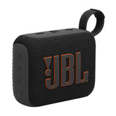 JBL Go 4 frontal mostrando diseño y cuerpo compacto, entrega sonido potente