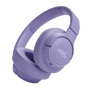 JBL Tune 720BT morado vista frontal con diseño cómodo y graves potentes