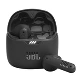 JBL Tune Flex front view showing case and earbuds for easy storage benefit