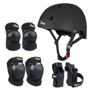 JBM helmet front view showing vents and secure fit benefit protection