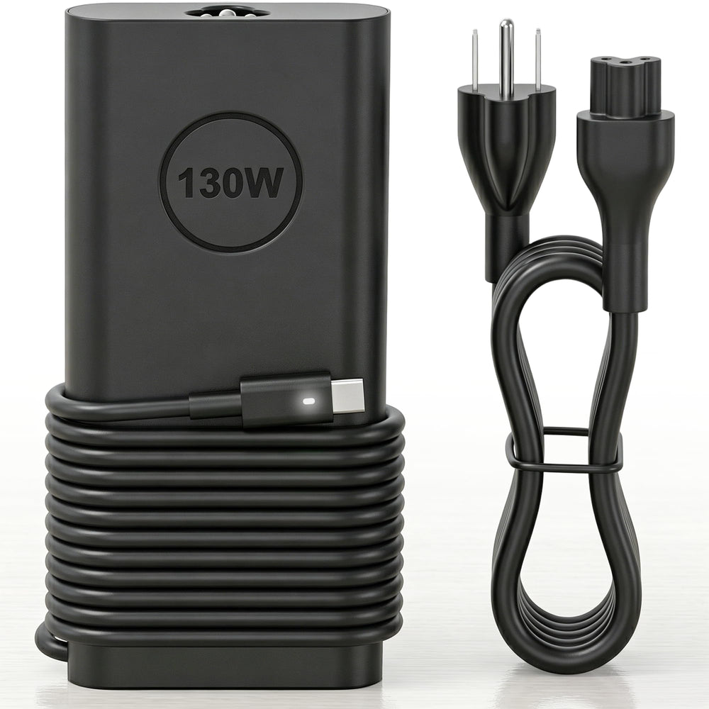 JEIBAO adaptador frontal 130W mostrando diseño compacto y carga confiable