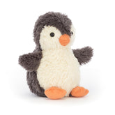 Jellycat Peanut Penguin vista frontal mostrando diseño acogedor y simpatía
