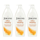 Jergens frasco frontal mostrando diseño y volumen para hidratación duradera