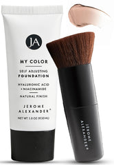 Jerome Alexander embalaje frontal mostrando el set y beneficio de conveniencia
