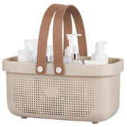 JiatuA cesta frontal beige mostrando diseño y capacidad práctica