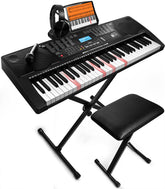 JIKADA full front view showing keyboard and included music rest benefit visual reference