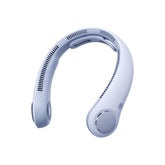JISULIFE front view of neck fan showing design and portability benefit
