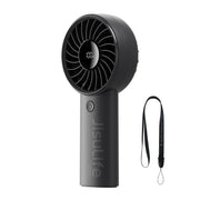 JISULIFE ventilador frontal mostrando diseño compacto y flujo potente