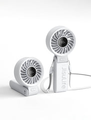 JISULIFE ventilador Life7 frontal mostrando diseño compacto y manejo cómodo