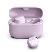 JLab Go Air Pop+ frontal en lilac mostrando diseño compacto y atractivo