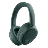 JLab JBuds Lux ANC front view showing sage design and long battery benefit
