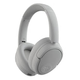 JLab JBuds Lux front view showing cloud white finish and branding, highlights premium build