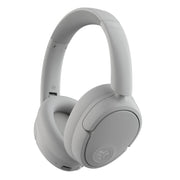 JLab JBuds Lux front view showing cloud white finish and branding, highlights premium build
