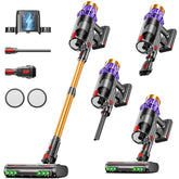 JOBEAR front view of cordless stick vacuum showing compact profile and portability