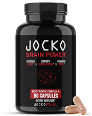 Jocko Fuel envase frontal mostrando diseño y beneficio enfoque prolongado