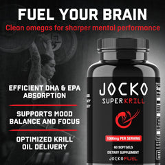 Jocko Fuel primer plano del softgel mostrando textura y pureza