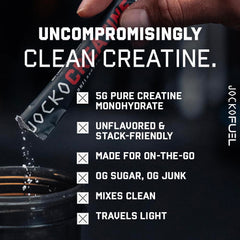 Jocko Fuel polvo fino de creatina mostrando textura pura