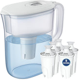JOEY'Z pitcher front view showing compact design and easy-fill lid for convenience