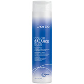 Joico frontal del empaque Color Balance Blue mostrando beneficios de matizado