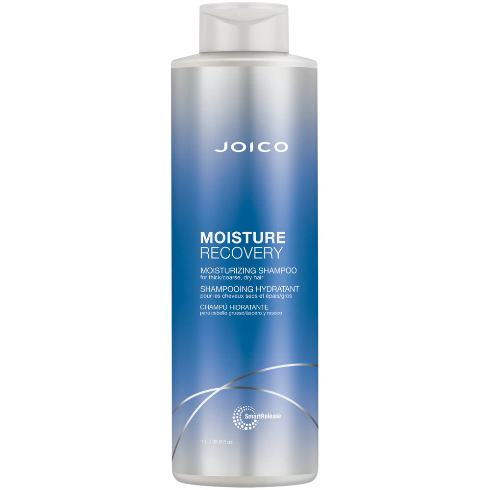Joico envase frontal de 33.8 Fl Oz mostrando diseño y volumen, hidratación prolongada