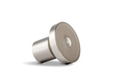 Jolie Skin Company brushed steel front view showing sleek showerhead and strong spray