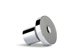Jolie Skin Company chrome showerhead front view showing sleek finish and reliable performance