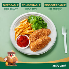 JOLLY CHEF primer plano de textura de bagazo mostrando resistencia