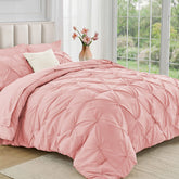 JOLLYVOGUE vista frontal del juego completo en cama queen, aporta elegancia