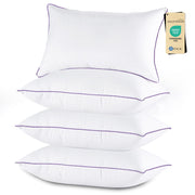 JOLLYVOGUE vista frontal del juego de 4 almohadas, aspecto limpio y lujoso