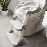 jool baby front view of potty trainer showing full ladder and seat, promotes independence