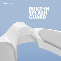Jool Baby seat installed on a toilet showing stable, slip-resistant fit