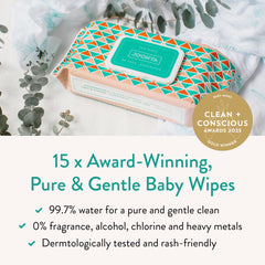 JOONYA close-up of soft wipe texture offering gentle cleansing