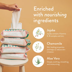 JOONYA wipe held by hand showing extra-large size for coverage