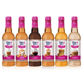 Jordan's Skinny Mixes vista frontal del pack sampler que muestra seis sabores y beneficio de variedad